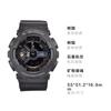 Casio Серия GA-110 200 метров водонепроницаемые Кварцевые часы с полимерным ремешком мужские черный циферблат GA110-1B