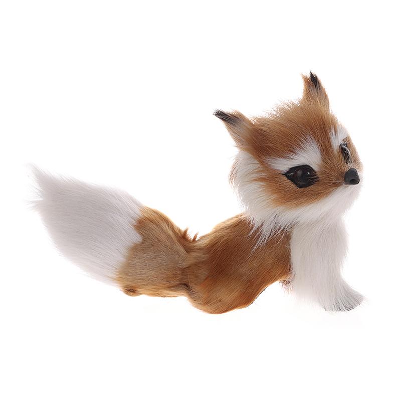 Моделирование животных лисы плюшевые декоративные игрушки куклы для детей подарок на день рождения