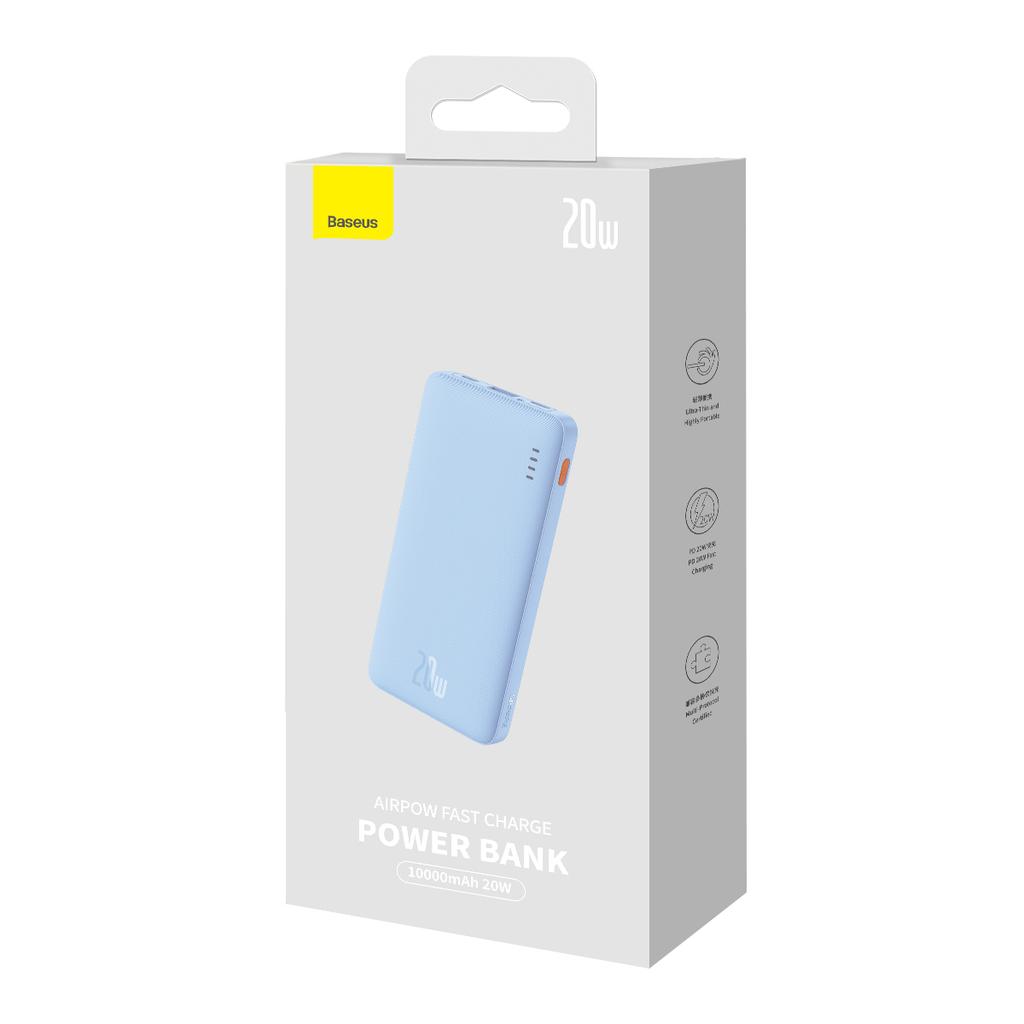 Powerbank 10000mAh Airpow Fast Charge 20W - blue