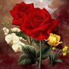 Rose Flowers 5D Diamonds Embroidery Diamond Mosaic Round Diamond Painting Cross Stitch Kits
