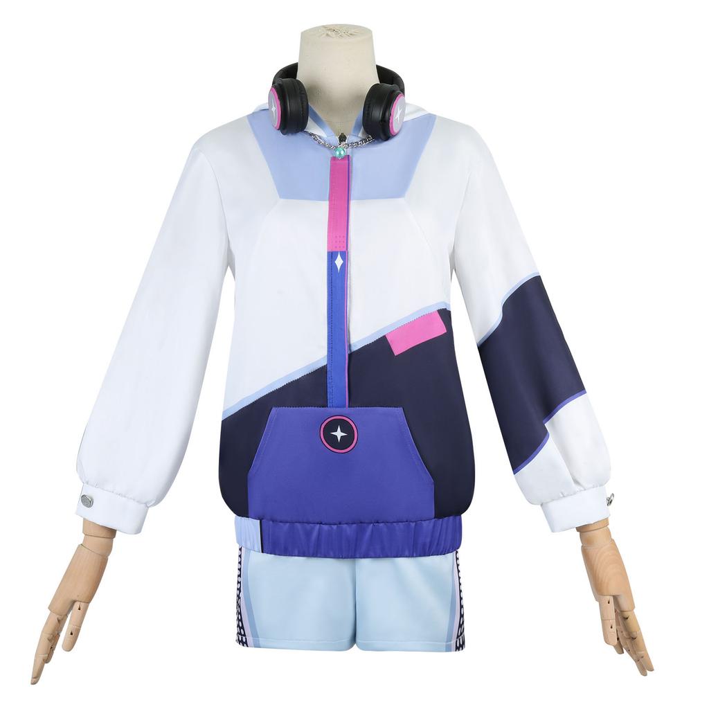 Yuanshen linkage cos service linkage drill, Qiqi cosplay derivative men's and women's clothing cos game animation clothing