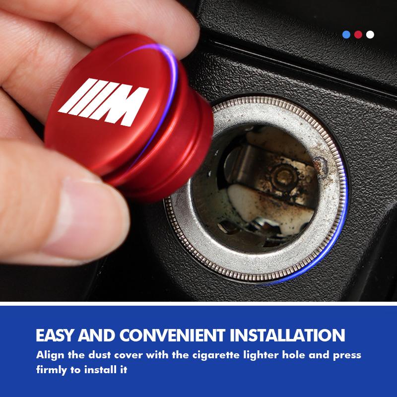 Car Cigarette Lighter Dustproof Cigarette Lighter Interface Cover For BMW M Performance Alpina M3 M5 M6 X1 X3 X4 X5 G20