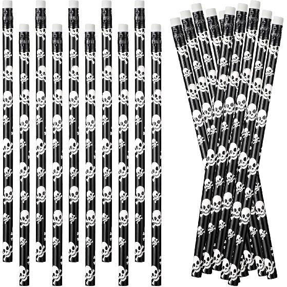 Spakon 36 Pcs Halloween Pencils Sets Spider Web Pencils Bulk Halloween Party Favors Spider Web Stationery Kits for Home party Exchange Gift Supplies