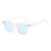 Retro Square Transparent Black Frame Sunglasses Women Men Colorful Lens Eyewear Cool Sun Glasses Retro Versatile Goggles