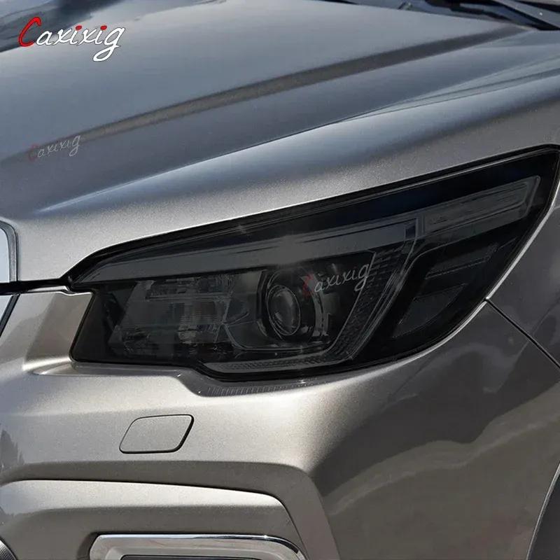 Для Subaru Forester Аксессуары 2 шт. Защитная пленка на фары автомобиля Восстановление фар Прозрачная черная TPU наклейка