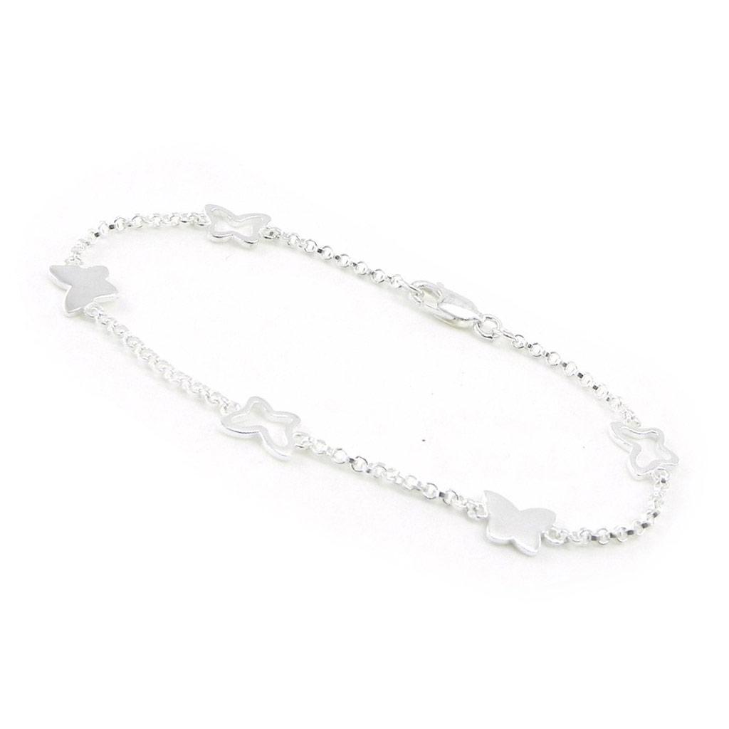 Les Trésors De Lily [G6322] - Серебряный браслет «Круг бабочек» - 8x6 мм