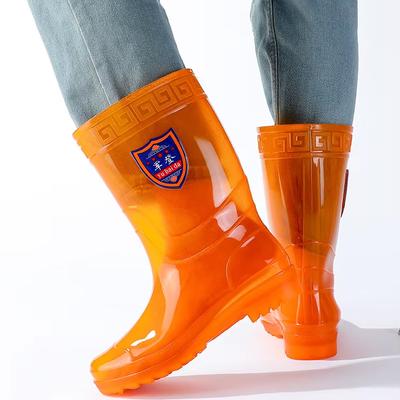 Ярко-желтая толстая резиновая подошва удобная подкладка пластиковая подошва резиновые сапоги неопреновые рыбацкие сапоги