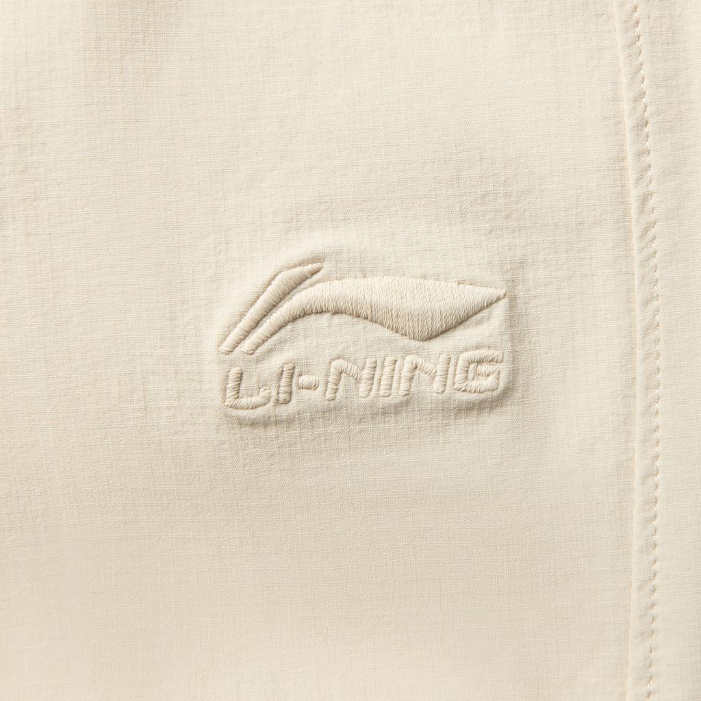 Li Ning Sports Trend Series Solid Color Versatile Simple Comfortable Casual Pants Men Bottoms Sand-Khaki AKXV303-2