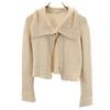 FOXEY Made In Japan Wool Long Sleeve Bolero Knit 40 Beige Women Used