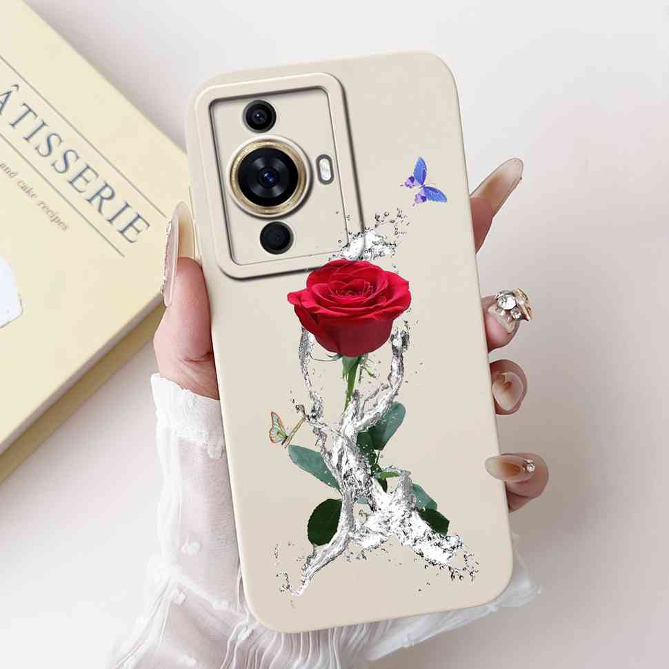 Чехол с разноцветными цветами и бабочками для Huawei Nova 11 Pro, силиконовый мягкий чехол из ТПУ для корпуса Huawei Nova 11 Nova11 Pro