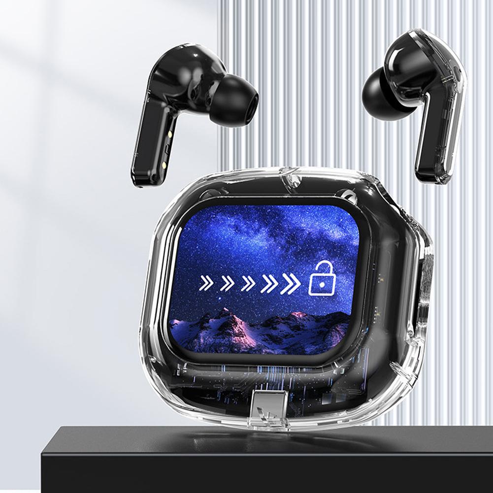 Беспроводные Bluetooth-наушники бинауральные маленькие вкладыши с ЖК-дисплеем стерео бас TWS наушники спортивная гарнитура