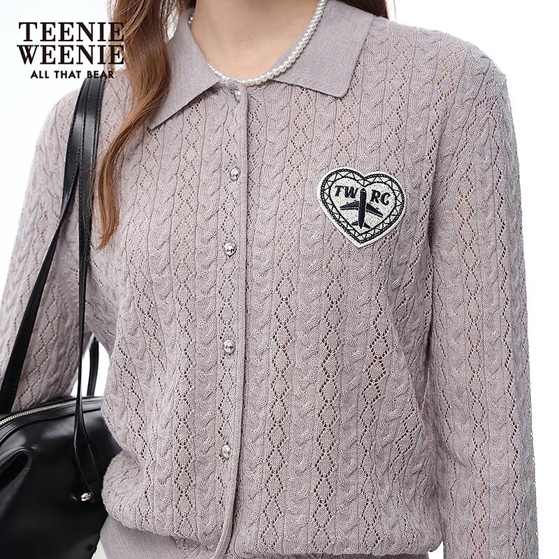 Женский кардиган Teenie Weenie с косами и воротником поло