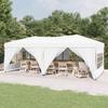 VidaXL Foldable Reception Tent with Walls, Camping Gazebo, Picnic Gazebo, Garden Terrace Pavilion 93545
