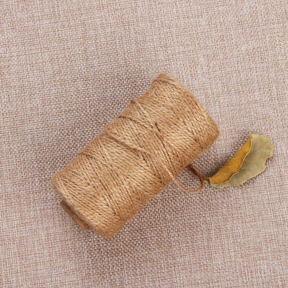 100 Meters Cord Parts Home Decor DIY Crafts Dry Twine Jute Rope String Thread