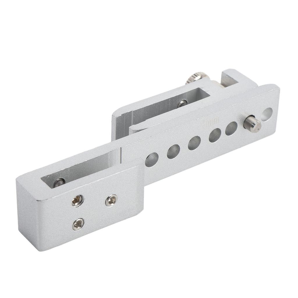 Sliding Glass Door Lock 12 Holes Limit Metal Security Latch for Home Hotel Bathroom Frameless Shower Room Silver 8mm