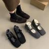 French Temperament Retro High-end Fluffy Shoes Women's 2025 Autumn and Winter New Models Wear Foreign Style Flat Mary Jane Single Shoes