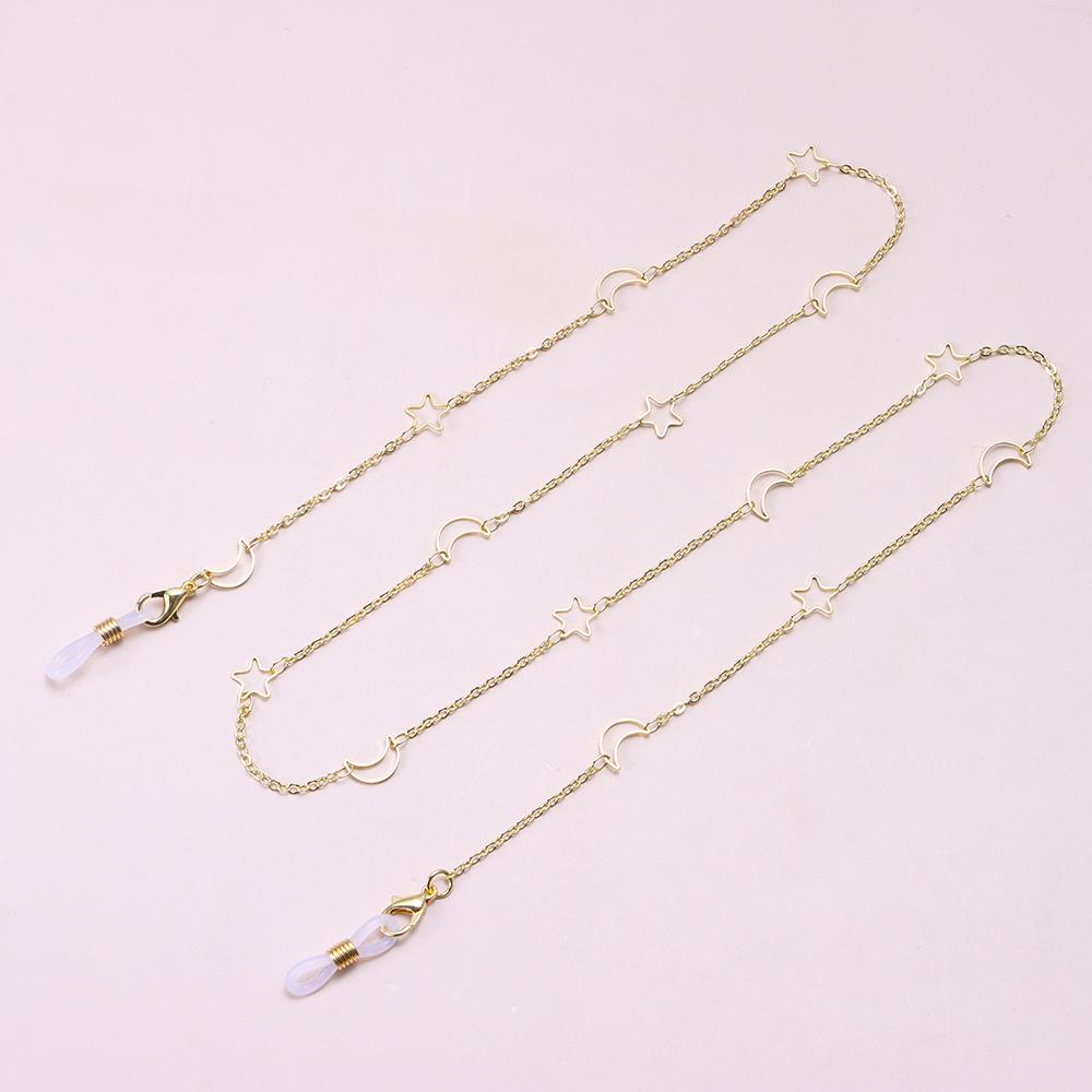 Fashion Anti-lost Star Moon Punk Jewelry Sunglasses Chain Mask Lanyards Alloy Eyeglasses Chains