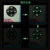 Wall Clock 3D Luminous Wooden Silent 30cm