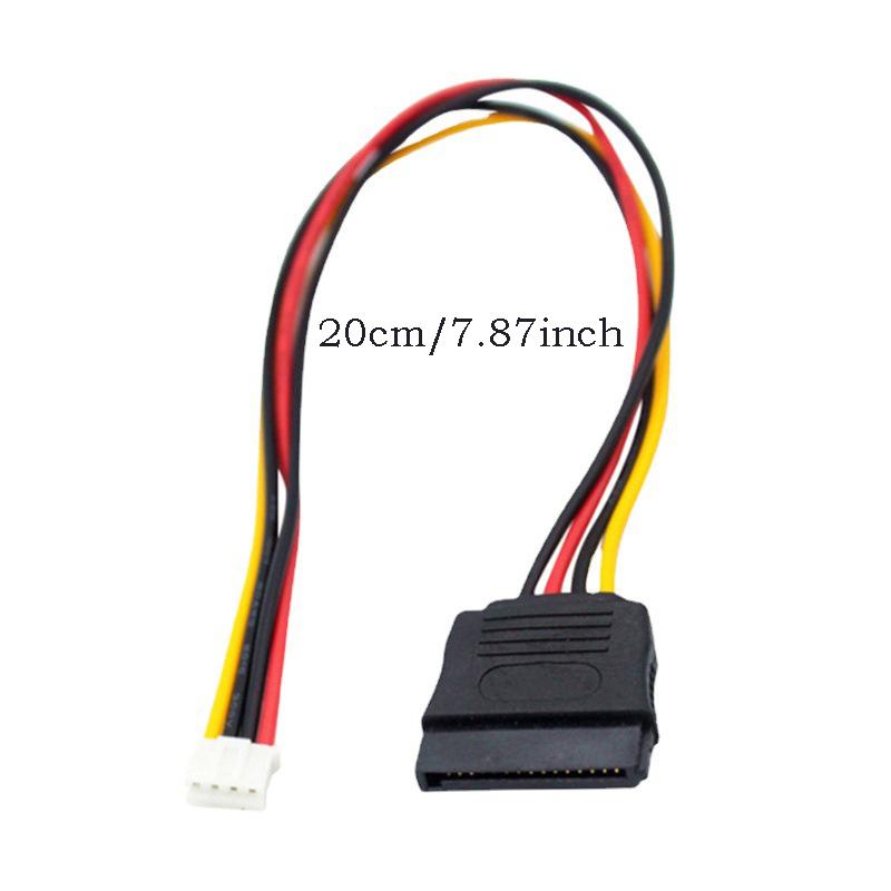 PH2.0 Small 4PIN to SATA 15PIN Power Supply Cable Splitter for ITX Mainboard Computer Case PC Fan Cable HDD Extend Convert Wire