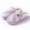 Rainbow Color Matching Cotton Shoes Autumn and Winter Leisure Indoor Home EVA Sole, Couple Thick-soled Warm Cotton Slippers