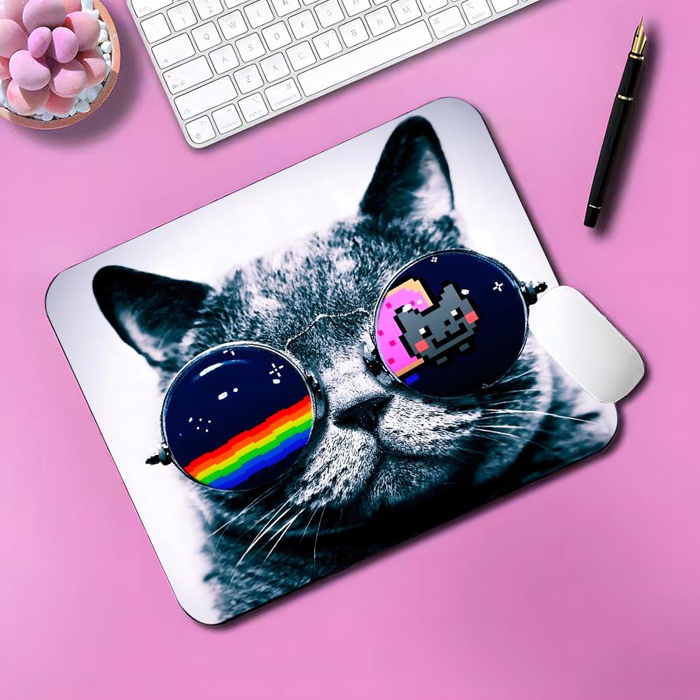 Большой коврик для мыши Nyan Cat Игровой коврик для мыши Маленький коврик для мыши Для игрока на ПК Настольное украшение Офисный коврик для мыши