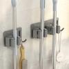 Multi-Purpose Hooks Adhesive Wall Hanging Mop Rack Broom Hanger Hook Kitchen Bathroom Organization Home Organizer Accessories