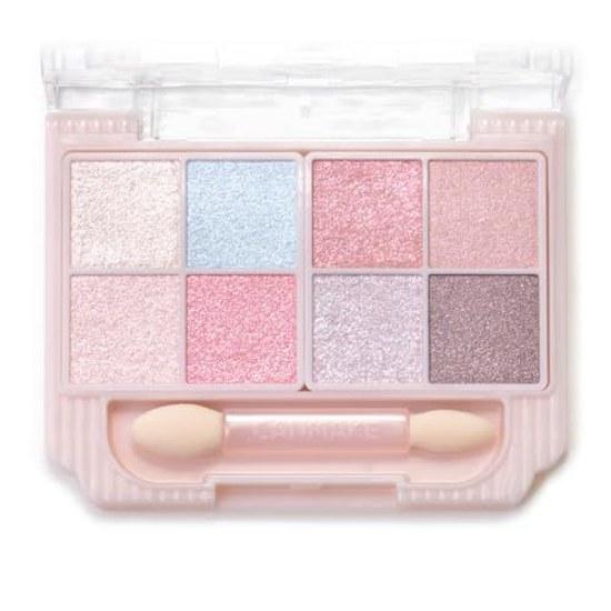 Canmake Petit Palette Eyes (Тип игристого вина) S01 Аврора Конфетные Тени для век Блестящие Полупрозрачное Покрытие Аппликатор