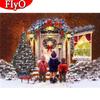 5D DIY Diamond Painting Kid Cross Stitch Full Square Sale Diamond Embroidery Winter Art Rhinestone House Christmas Gift