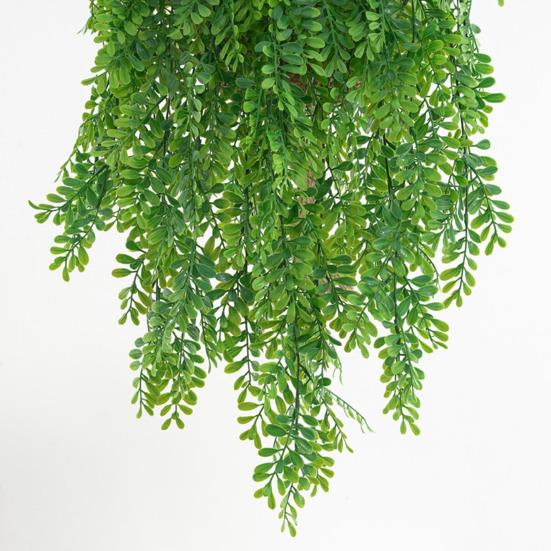 5 Forks Simulation Small Boxwood Leaves Wall Hanging Realistic Artificial Green Plants Background Accessories Adult Sex Wear