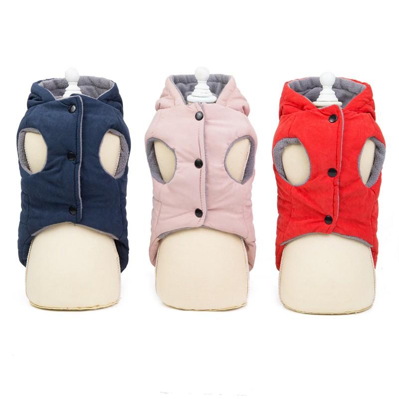 Pet Cotton Warm Coat Dogs Cats Winter Outfit Dinosaur Style Casual Hooded Sweater Small Medium Large Breeds