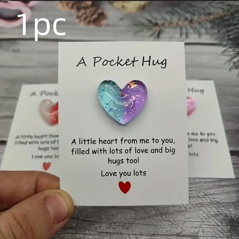 Милые сердечки в кармане, украшенные карманы в объятиях с поощрительной открыткой, особый день рождения, свадьба, вечеринка, День святого Валентина