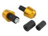 POSH FAITH Motorcycle Accessories Handlebar Ends Universal Solid Bar Ends Diameter Fits Handlebar Inner Diameters and Gold (Outer 29.5mm) 13-15mm