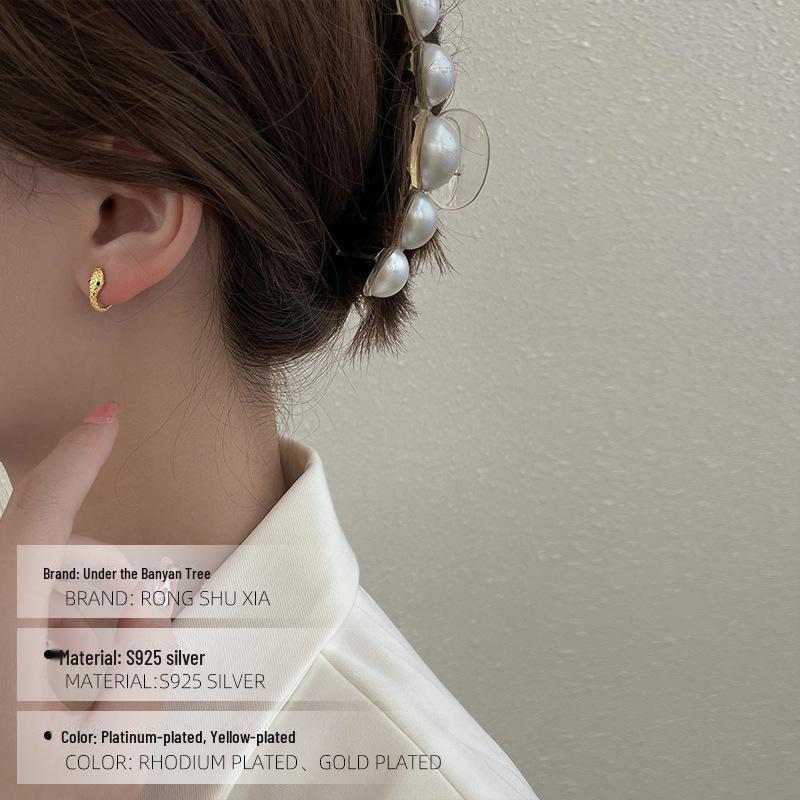 Серьги-змеи из серебра Banyan Tree S925 — европейский и американский стиль, креативный холодный тренд для женщин