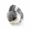 Милая плюшевая игрушка Пушистый ползающий кролик, Серый, Размер S, F0236