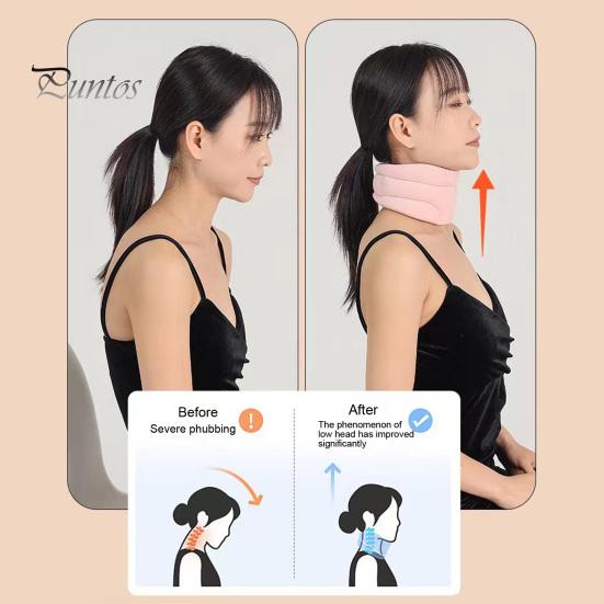 Шейный бандаж Шейный воротник Регулируемая подушка для шеи Предотвращает храп Улучшает качество сна Портативная дышащая поддержка шеи для облегчения боли в шее Сон