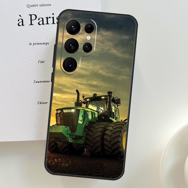Farm Vehicle Tractor Phone Case For Samsung Galaxy S25 Ultra S9 S10 S20 S21 S22 S23 S24 Plus S24 FE Cover Shell