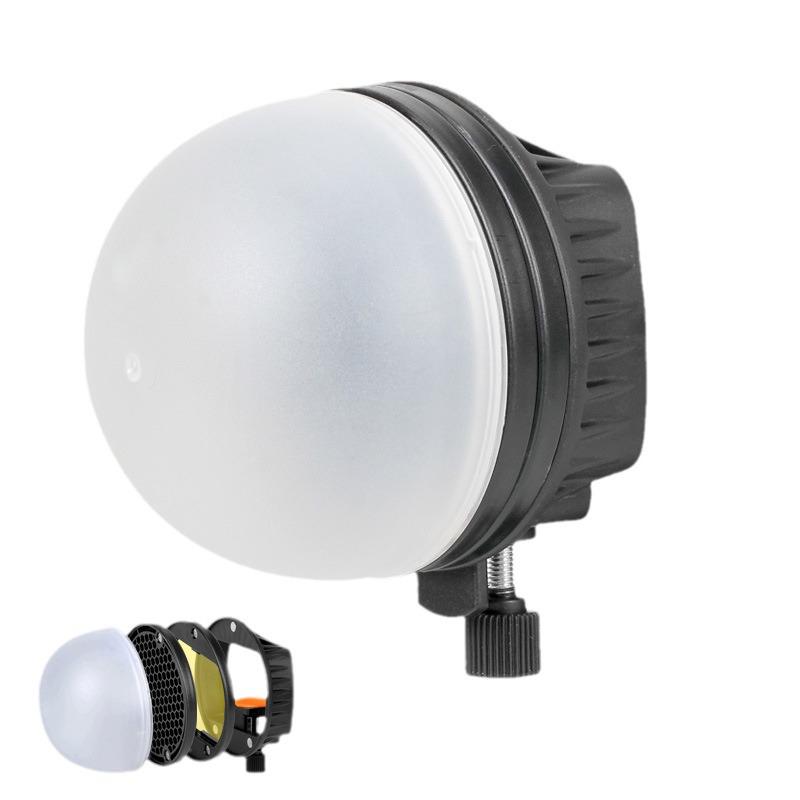 Jiebao TR08 DSLR Magnetic Flash Diffuser with Honeycomb Filters and Quick Release Ball Head