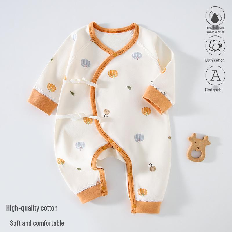 Весенний хлопковый ромпер для новорожденных - Боди с длинным рукавом для девочек