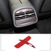 Red Carbon Rear Air Outlet Trim Frame Cover For Maserati Ghibil 2014-