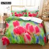 Комплект постельного белья Tulip Scenery Queen, пододеяльник, детский комплект постельного белья, комплект постельного белья King Size, комплект постельного белья