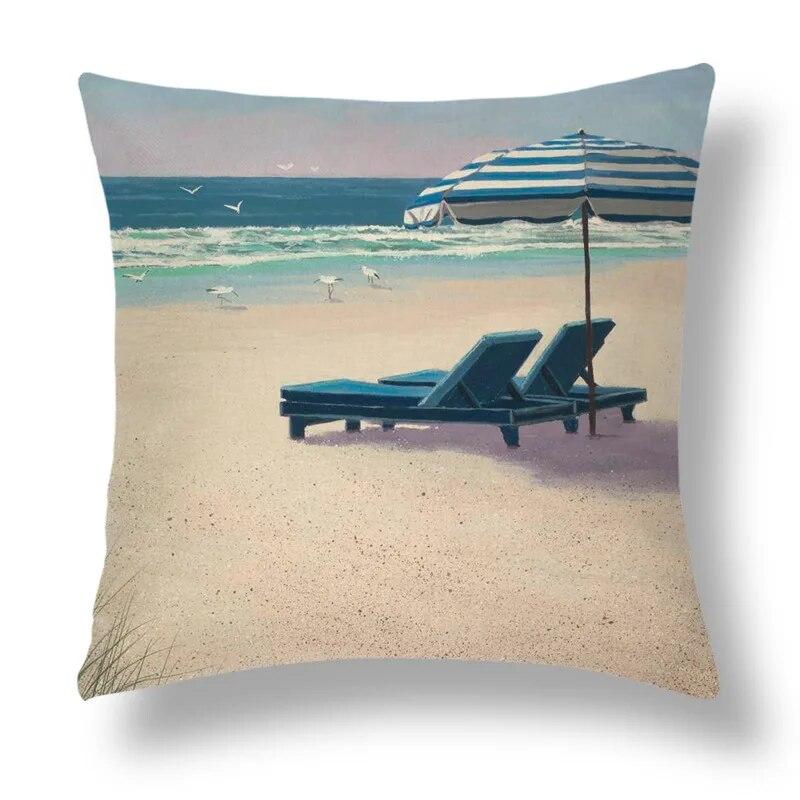 Bedroom Home Decor  Pillowcase Abstract Geometric Cushion Cover Orange Yellow Brown