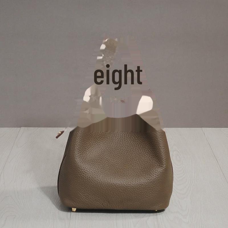 2025 Модная сумка-ведро из коровьей кожи для ланча и пикника