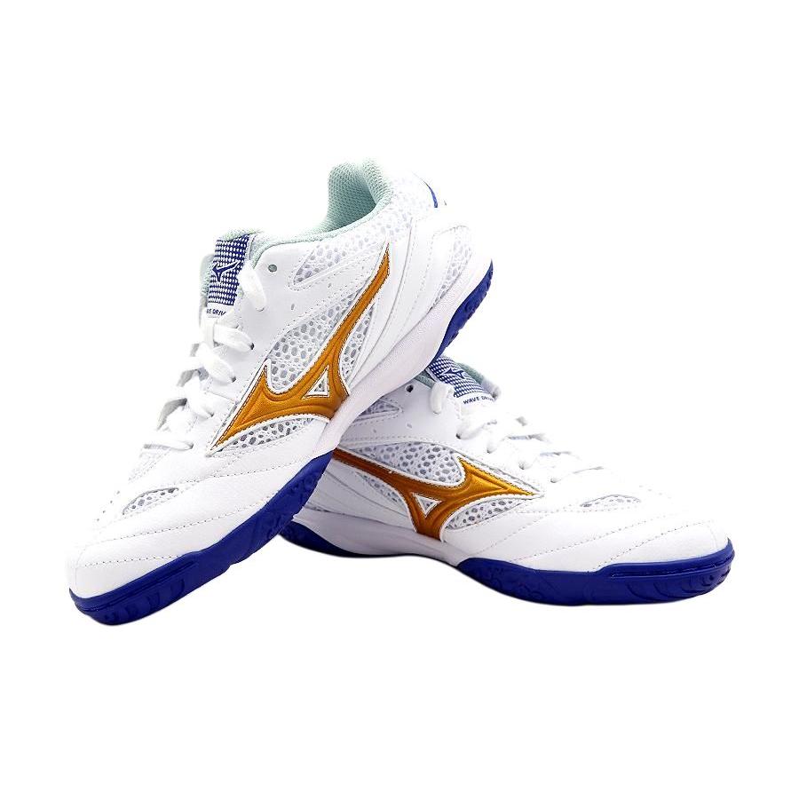 Mizuno Wave Drive 8 Нескользящие , Износостойкие , Дышащие Низкие Тренировочные Кроссовки Унисекс Белый Золотой Синий (унисекс) Спортивная обувь
