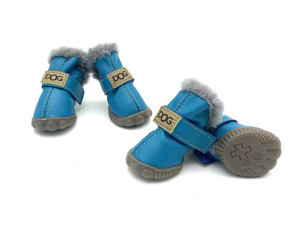 Хлопковые зимние ботинки для щенков померанского шпица и бишона фризе - Набор обуви для осени и зимы