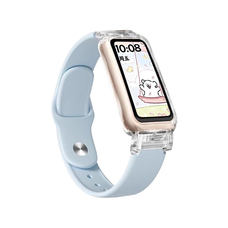 Чехол+ремешок Для умных часов Huawei Band 10/9/9 NFC ремешок Аксессуары Спортивный силиконовый браслет correa для Huawei Bands 8/8NFC Чехол