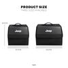 Car Trunk Organizer Box Foldable Leather Auto Storage Bag Large Capacity For Jeep Grand Cherokee Wrangler Gladiator Valve Stem AKV1