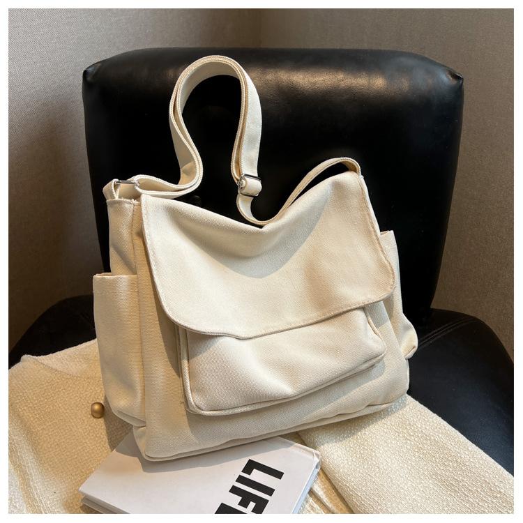 Простая и однотонная универсальная сумка через плечо, парусная сумка на одно плечо, мужская и женская сумка почтальона