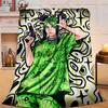 1PC Bi-llie green Artwork Flannel Blanket Gift, Suitable for Both Men And Women, Soft Ideal for Beds And Sofa, Birthday Or Christmas Gift