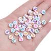 500G Acrylic Colorful A-Z English Letter Beads Flat Round Alphabet Beads For Jewelry Making DIY Couple Friendship Bracelet Necklace