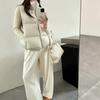 Ribs women's new light and slim short thickened and thin sports jacket vest trendy vest